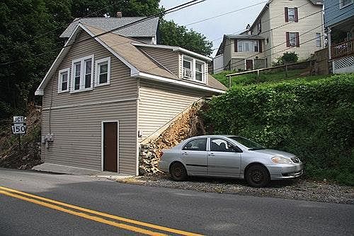 Mill Street view with parking