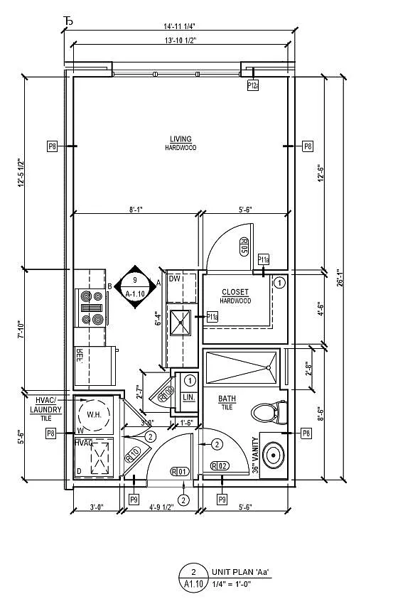 Floor plan Studio (Aa)