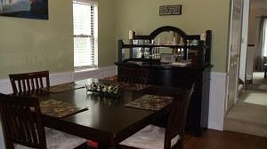 dining room with hardwood floor