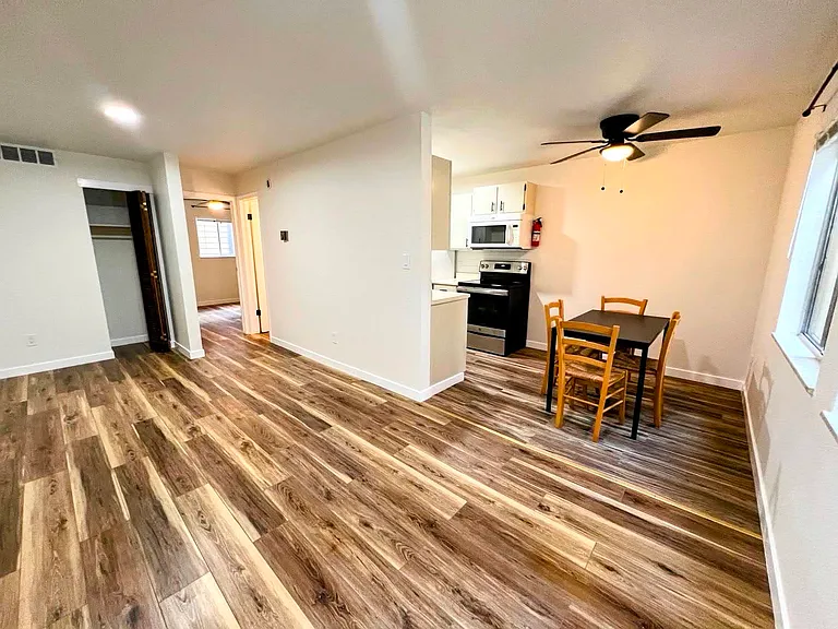 living room, dining room