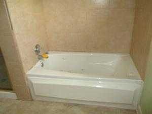 close up bath tub