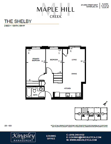 Floor plan 203