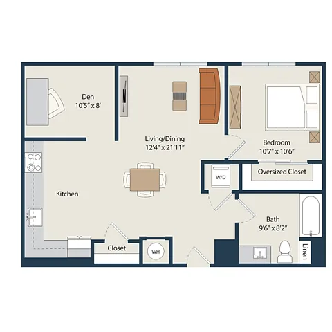 Floor plan A13.Den