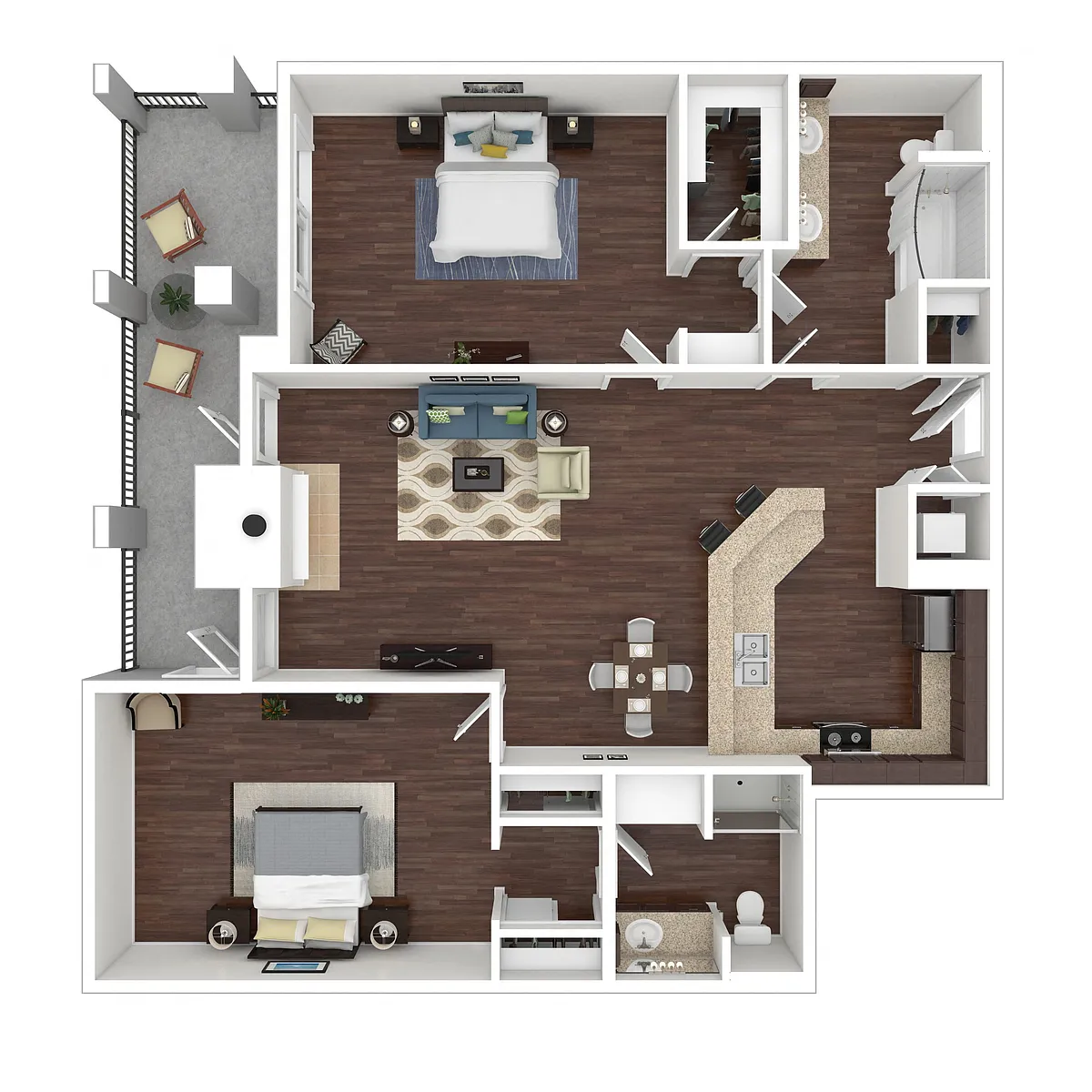 Floor plan B1 - The Villa at Marina Harbor
