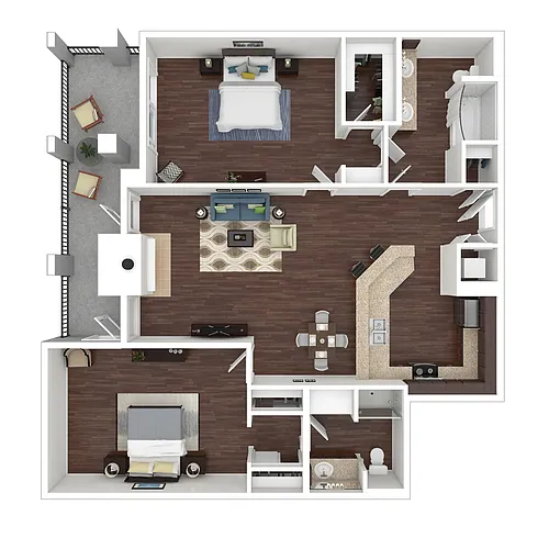 Floor plan B1 - The Villa at Marina Harbor