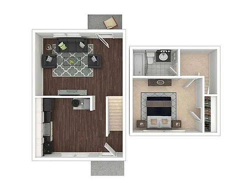 Floor plan 1BD/1BA