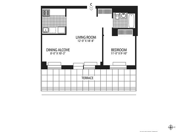 2nd image of 100 Jane St Penthouse C