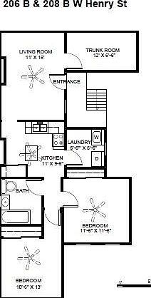 3rd image of 208 W Henry St #B