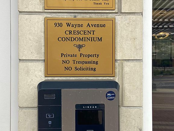 Secure building only accessible by FOB entry or as permitted by residents.