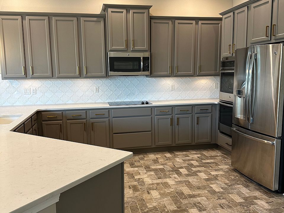 Large Kitchen with double wall ovens