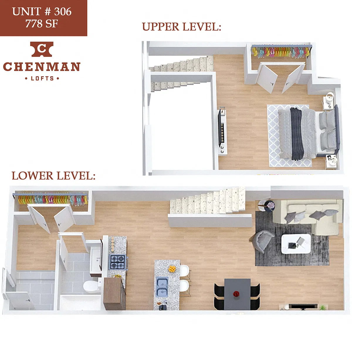 Floor plan Chenman Lofts 306