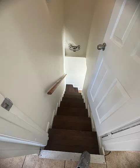 separate downstairs bedroom and bathroom