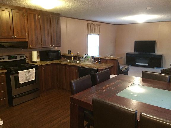 kitchen and living room