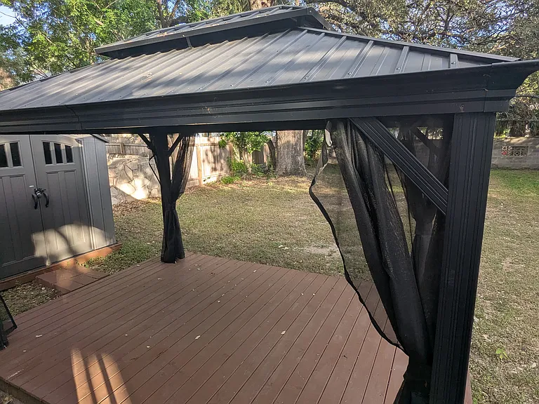 Gazebo and storage unit