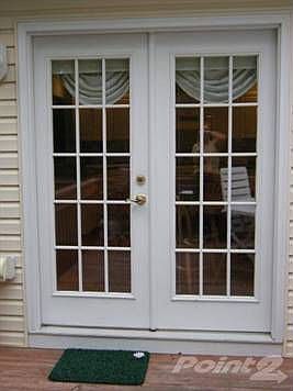 Exit French doors to back deck