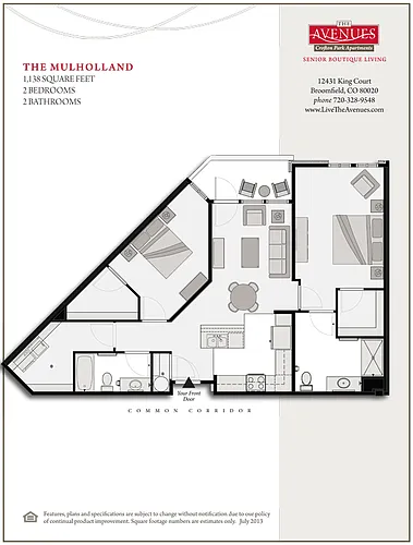 Floor plan The Mulholland