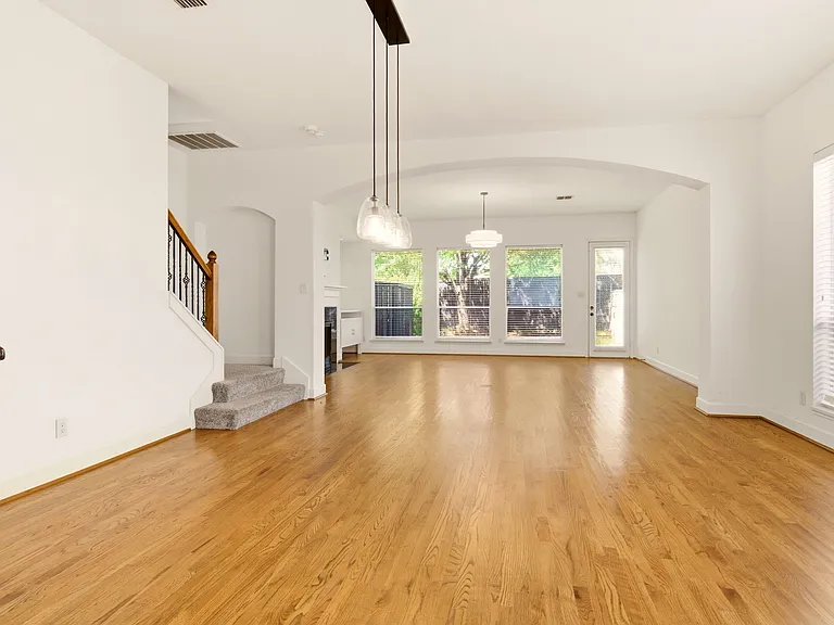 Open floor plan living room