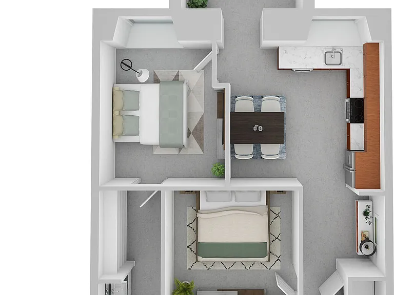 2E floor plan The Lofts at King Mill
