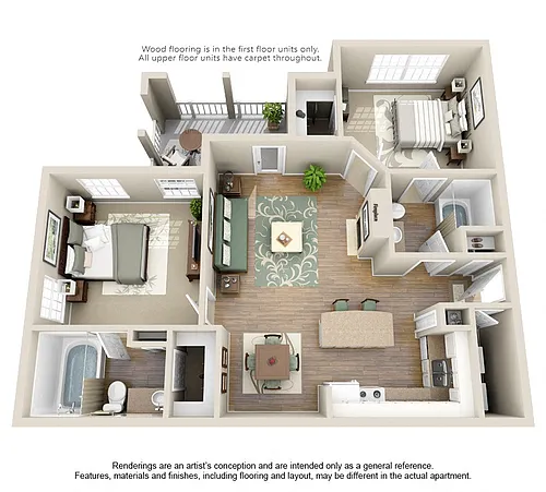 Floor plan Navajo 2x2