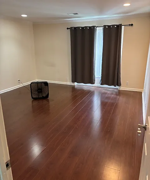 Dining room with sliding door out to patio