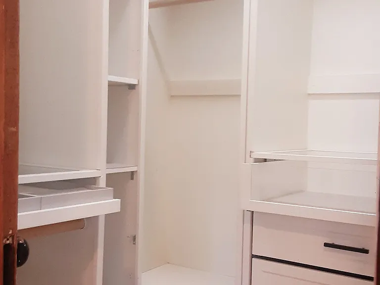 Custom closet space in upstairs bedroom 1.