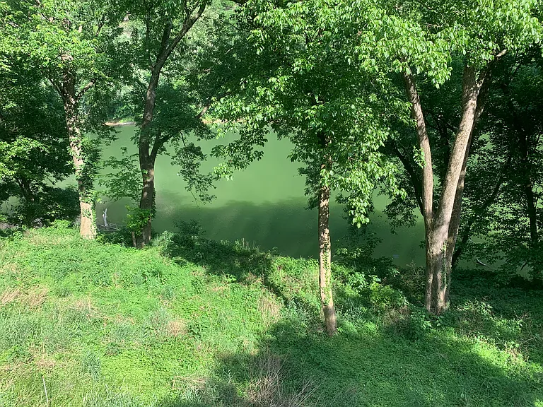View of the Kentucky river from the deck