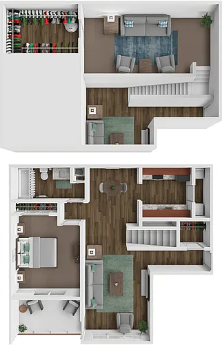 Floor plan The Evergreen and Loft