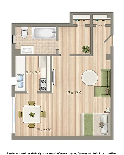 Floor plan Studio A