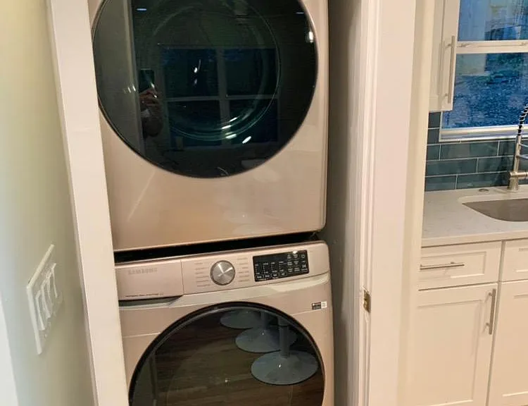 Washer/Dryer included in main part of house!