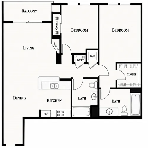 Floor plan The Colfax