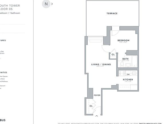 2nd image of 1 Columbus Pl APT S5d