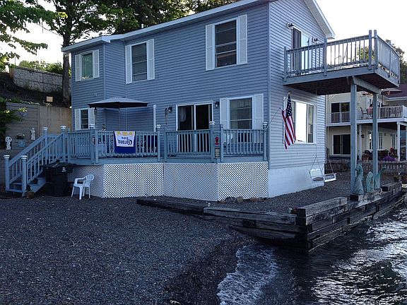Outside deck and beach area