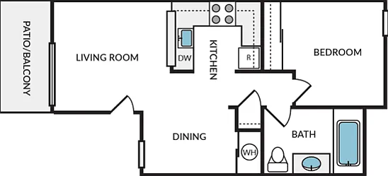 Alder | 1x1 | 550 sq ft Alder | 1x1 | 550 sq ft
