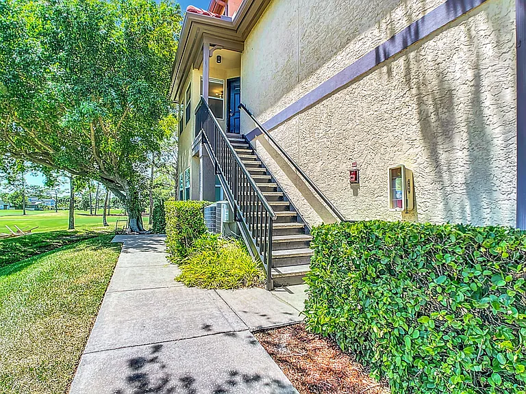 Private entrance in secluded and quiet area of the community.