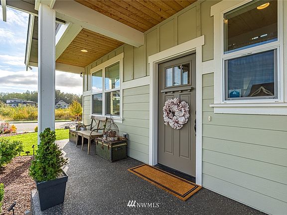 Tongue & groove pine covered front patio