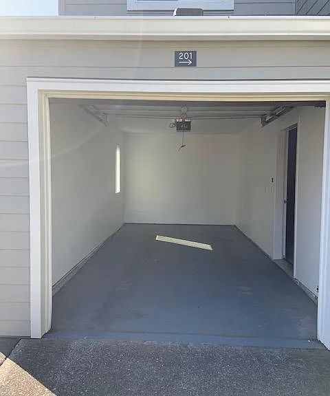 Extra deep finished garage