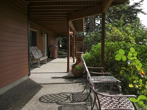 Patio outside the front door.