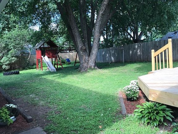 Spacious, private backyard