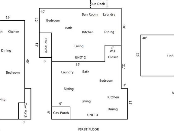 Apartment One is on the Second Floor With Over 1500 SQ. FT. With Covered Porch with view of downtown Bristol