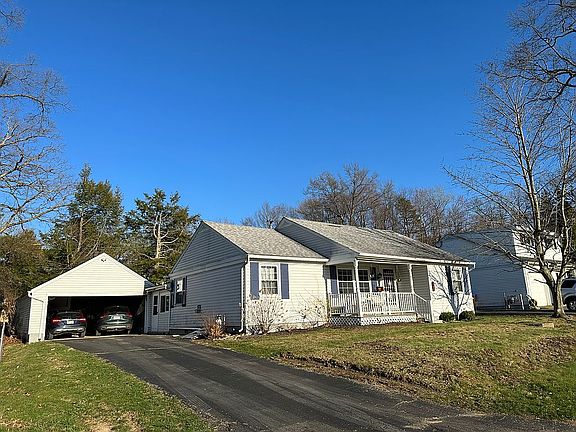 Driveway and attached garage