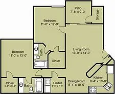 Stonebrook - Stonecliff - 2 Beds - 2 Baths - 1020 Sq. ft.