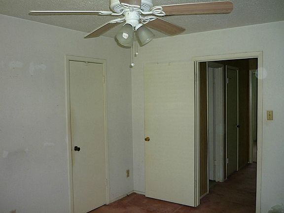 Master Bedroom has ample amount of closet space and a ceiling fan for those hot summer days
