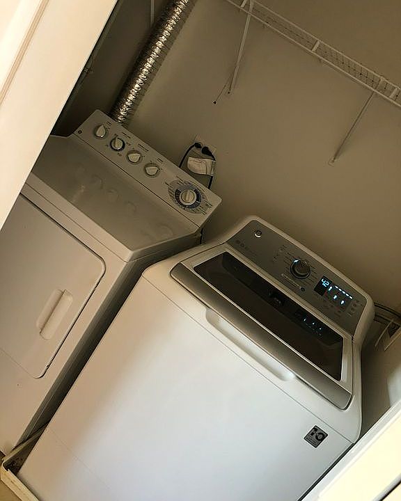 Washer and dryer in unit