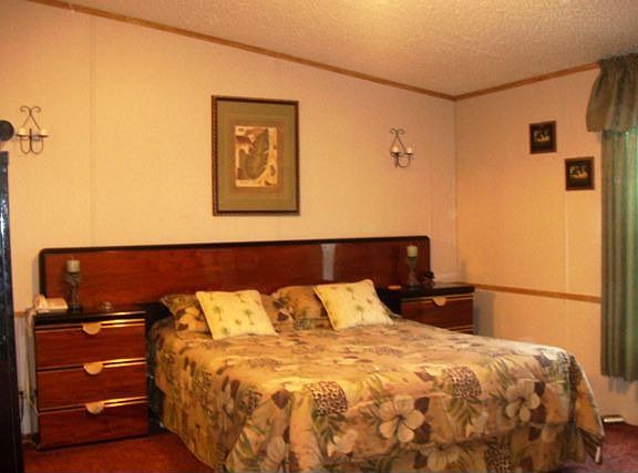 Large master suite easily fits a king size bed!