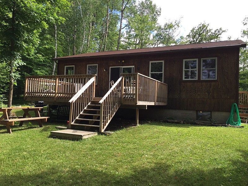 Cabin-Front View : View from the lake facing the cabin