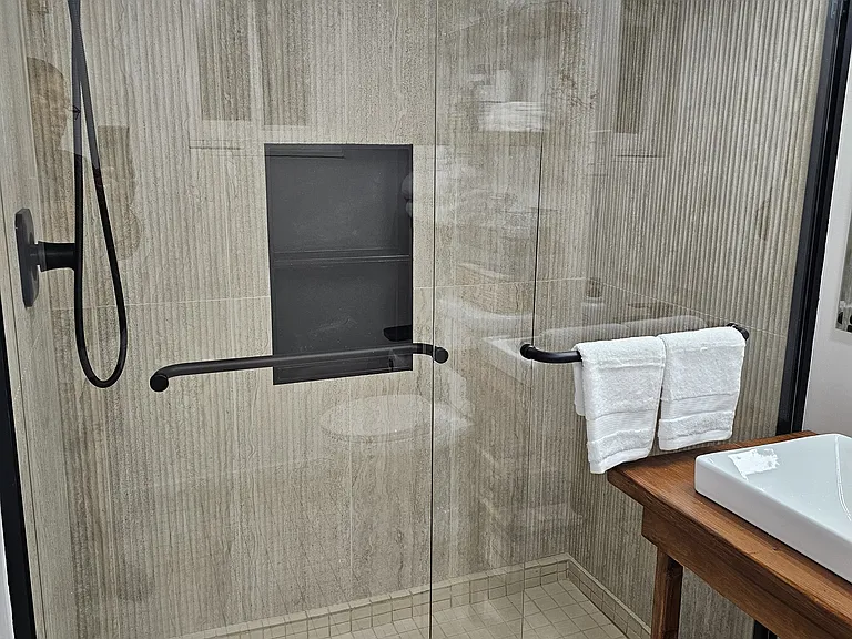 Large walk-in shower