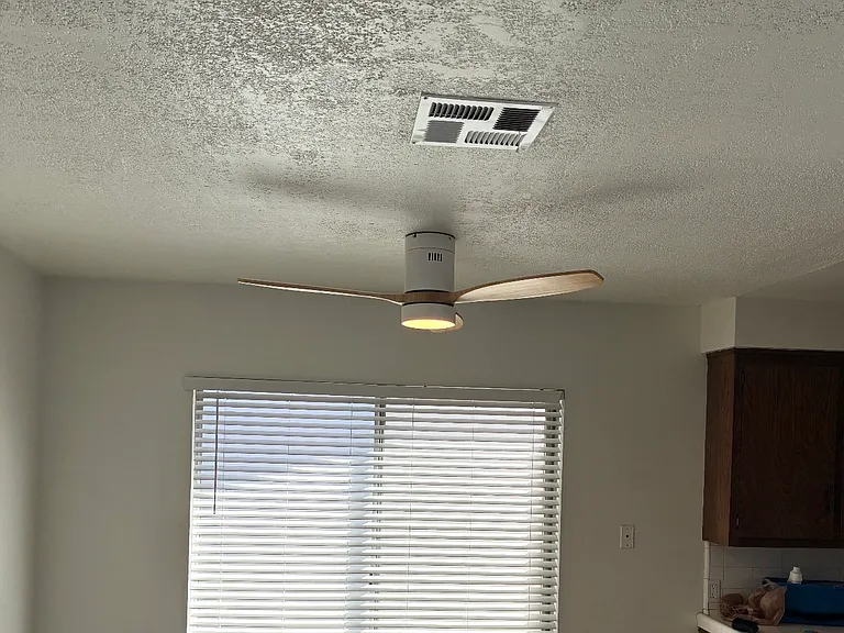 New Ceiling fan in kitchen/dining room
