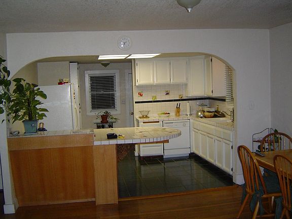 Living/Family room into kitchen