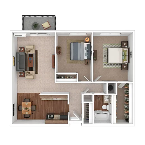 Floor plan B2 - Ash
