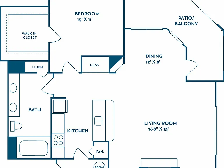 1 Bedroom | 1 Bath | 844 SF 1 Bedroom | 1 Bath | 844 SF